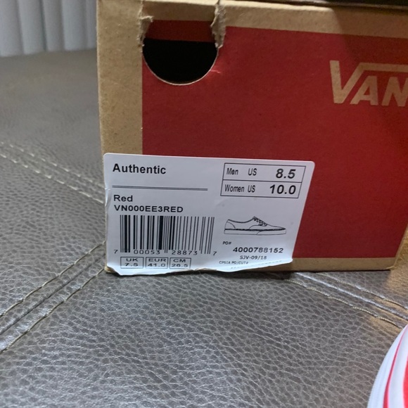 Red Vans - Picture 5 of 5